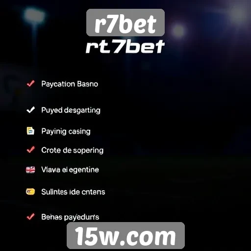 métodos de pagamento disponíveis no r7bet